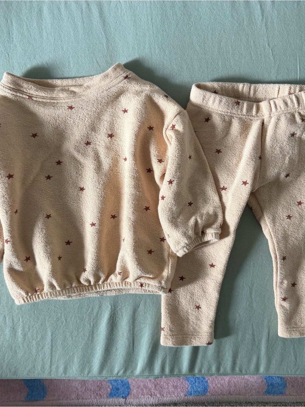 Rylee + Cru Spongey Knit Set - Shell Stars